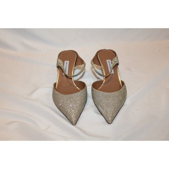 NIB TABITHA SIMMONS LIBERTY GLITTER PUMPS CHAMPAGNE SZ 6.5 $695 - Picture 6 of 8